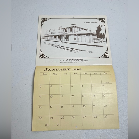 Santa Clarita Valley Historical Society 1982 Calendar & Site Pamphlet - Picture 6 of 8